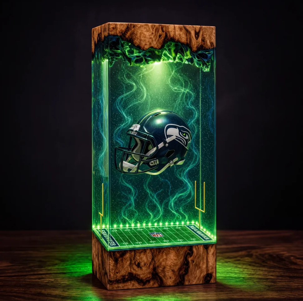Seahawks 3d Resin Lamp